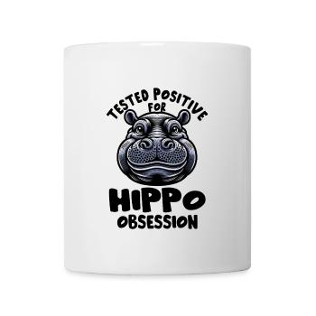 Nilpferd - Tasse - Weiß - Vorne