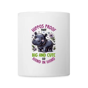 Nilpferd - Tasse - Weiß - Vorne