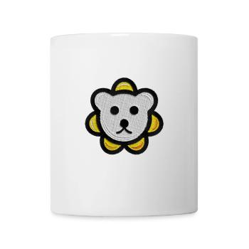 Tête d’ours Broderie Motif Tête d’ours - Mug blanc - blanc - Devant