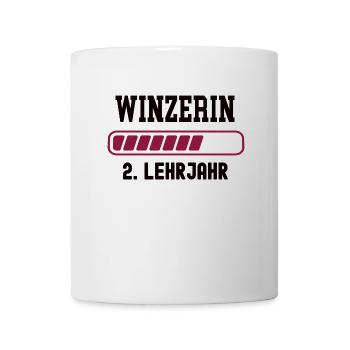 Ausbildung Winzerin 2. Lehrjahr Winzerlehre Azubi - Tasse - Weiß - Vorne