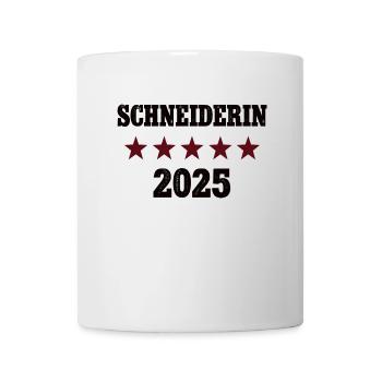 2025 Schneiderin Beruf Abschluß Lehre Bestanden - Tasse - Weiß - Vorne