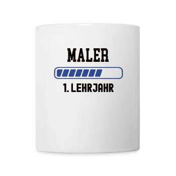 Ausbildung Maler 1. Lehrjahr Malerausbildung Lehre - Tasse - Weiß - Vorne