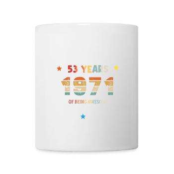 53 Years Old Made In 1971 Vintage February 1971 - Mug blanc - blanc - Devant