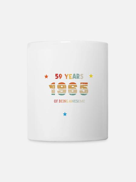 59 Years Old Made In 1965 Vintage February 1965 - Mug - white