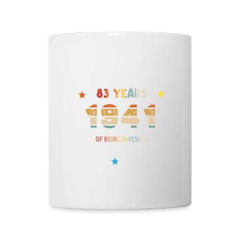 83 Jahre alt Baujahr 1941 Jahrgang Februar 1941 - Tasse - Weiß - Vorne