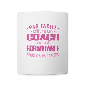COACH Sports Coach Geschenk Coach Formidable - Tasse - Weiß - Vorne