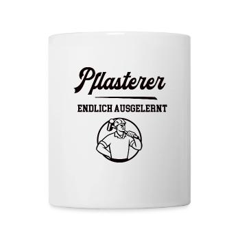Pflasterer Ausbildung Bestanden Azubi Straßenbau - Tasse - Weiß - Vorne