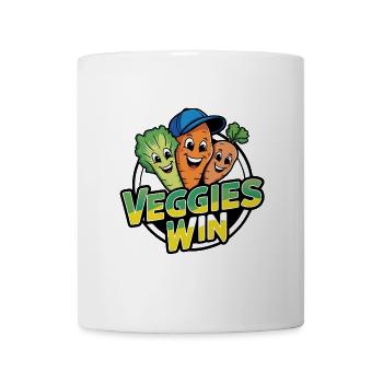 Healthy vegan vegetarian living animal welfare and after - Mug - white - Front