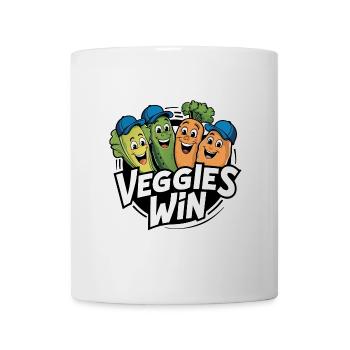 Durabilité Les drôles de légumes sont heureux pour les légumes - Mug blanc - blanc - Devant