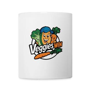 Durabilité Les drôles de légumes sont heureux pour les légumes - Mug blanc - blanc - Devant