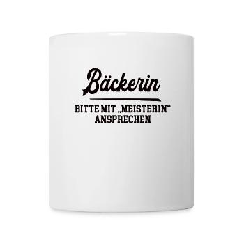 Bäckerin Meister Prüfung Bestanden Bäckerei - Tasse - Weiß - Vorne