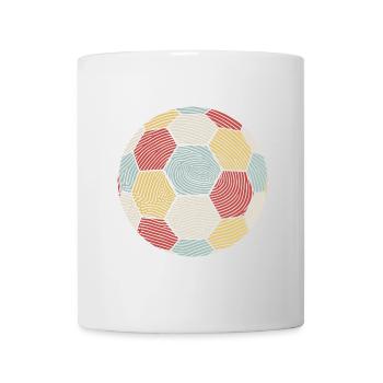 Empreinte digitale Handball Retro Ball Cadeau - Mug blanc - blanc - Devant