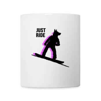 snowboard freestyle - Tasse - Weiß - Vorne