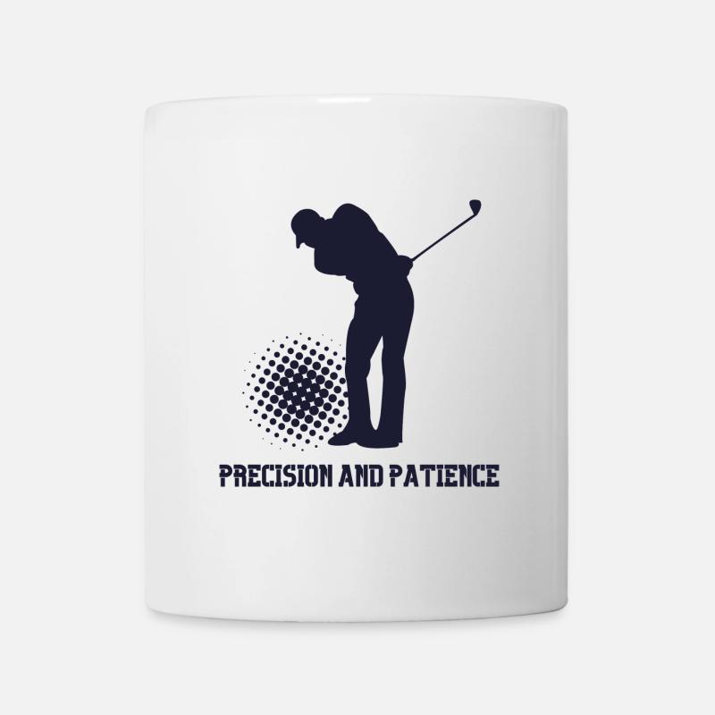 Golf precision and patience - Mug - white