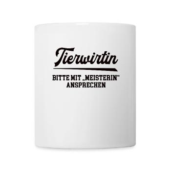 Tierwirtin Meister Prüfung Bestanden Tierzüchterin - Tasse - Weiß - Vorne