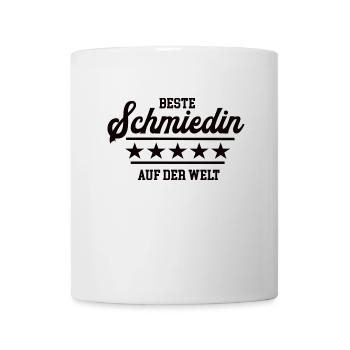 Schmiedin Goldschmiedin Silberschmiedin Hufschmied - Tasse - Weiß - Vorne