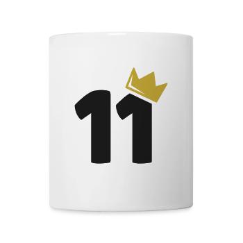 11. Geburtstag Krone 11 Jahre Zahl - Tasse - Weiß - Vorne