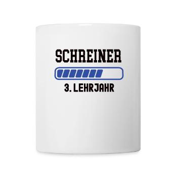 Ausbildung Schreiner 3. Lehrjahr Schreinerei Lehre - Tasse - Weiß - Vorne