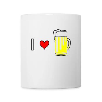 I love Bier - Tasse - Weiß - Vorne