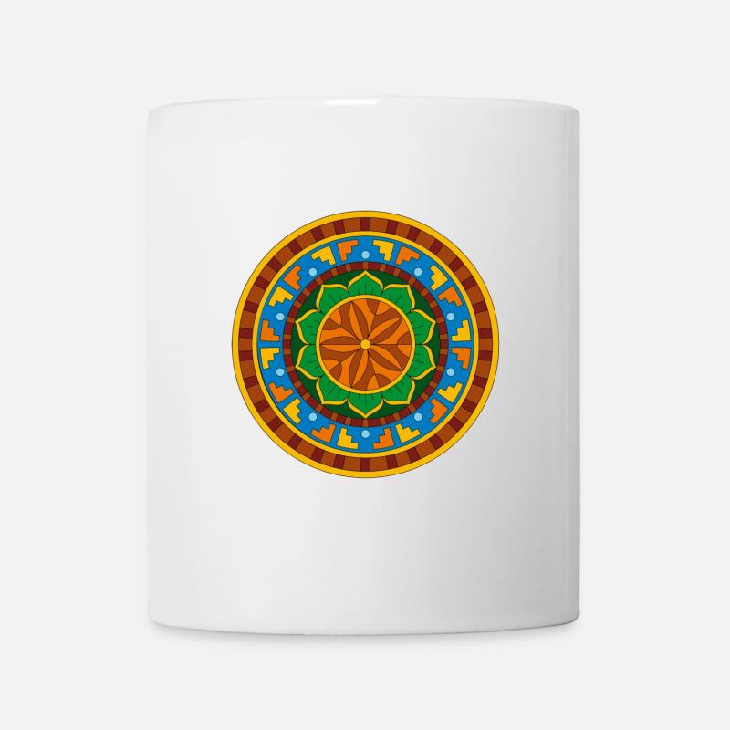 Tribal Mandala - Tasse - Weiß