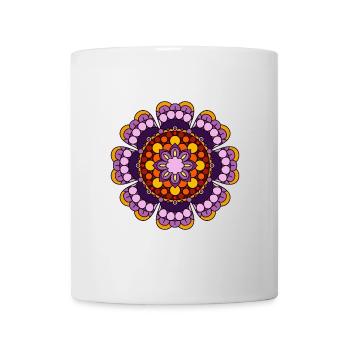 Mandala Meditation Art - Tasse - Weiß - Vorne
