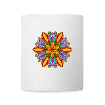 Mandala Meditation Art - Tasse - Weiß - Vorne