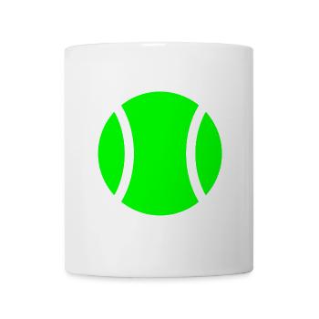 Tennis Padel Ball - Mug - white - Front