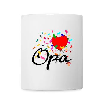 Opa Konfetti - Tasse - Weiß - Vorne