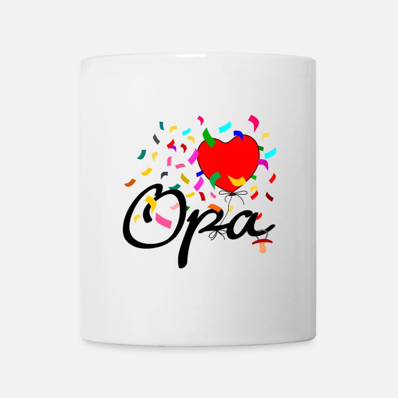 Opa Konfetti - Tasse - Weiß