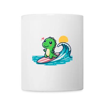 Designs For Kids – Lustige Dinosaurier - Tasse - Weiß - Vorne
