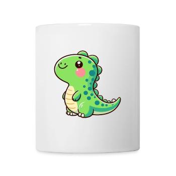 Designs For Kids – Lustige Dinosaurier - Tasse - Weiß - Vorne