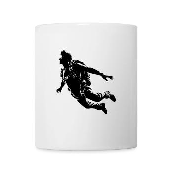 Parachutiste effectuant un saut en parachute - Mug blanc - blanc - Devant