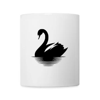 Großer Wasservogel Schwan Portrait - Tasse - Weiß - Vorne