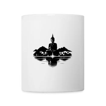 Thailand Buddhistische Tempel Landschaft - Tasse - Weiß - Vorne