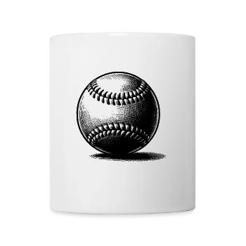 Vintager Baseball für Trainer und Spieler - Tasse - Weiß - Vorne