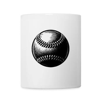 Vintager Baseball für Spieler und Trainer - Tasse - Weiß - Vorne