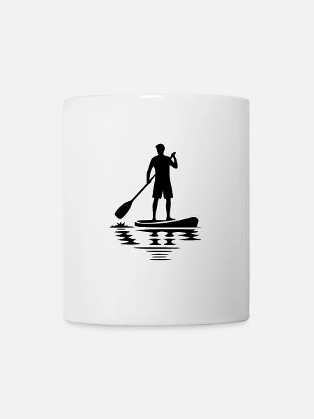 Paddelkunst Stand Up Paddling - Tasse - Weiß