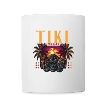 Tiki Kultur Maori Maske für einen Tkik Fans - Tasse - Weiß - Vorne