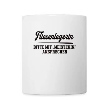 Fliesenlegerin Meister Prüfung Bestanden Abschluss - Tasse - Weiß - Vorne