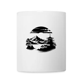 Japan Asian Landscape Meditation Design - Mug - white - Front