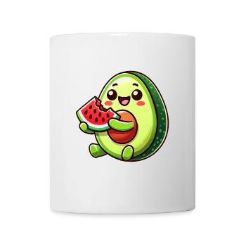 Sweet Avocado Melon Cartoon Fruit Summer - Mug - white - Front