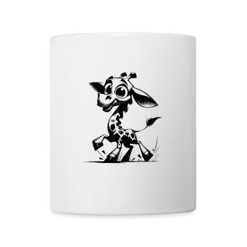 Dessin d’un petit bébé girafe mignon - Mug blanc - blanc - Devant