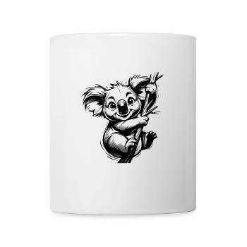 Australischer Kinder Koala Bleistift Zeichnung - Tasse - Weiß - Vorne