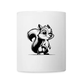 Small Pencil Squirrel Stroke Drawing - Mug - white - Front