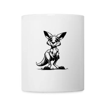 Little Kids Kangaroo Baby Drawing Sketch - Mug - white - Front