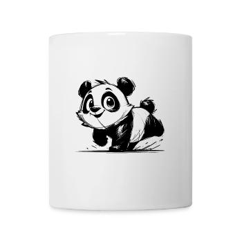 Petit panda mignon bébé dessin au crayon - Mug blanc - blanc - Devant
