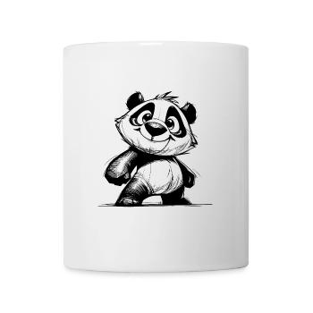 Kinder Skizze Panda Baby Bleistift Zeichnung - Tasse - Weiß - Vorne