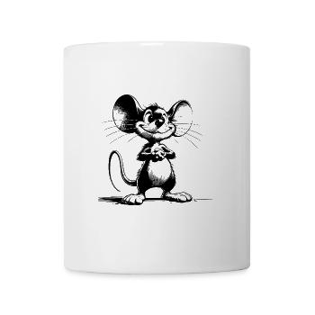 Smiling mouse with big eyes and ears - Mug - white - Front