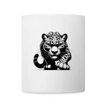 Chasse élégante au léopard sauvage - Mug blanc - blanc - Devant
