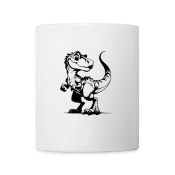 Kinder Dinosaurier Baby Zeichnung Natur Skizze - Tasse - Weiß - Vorne
